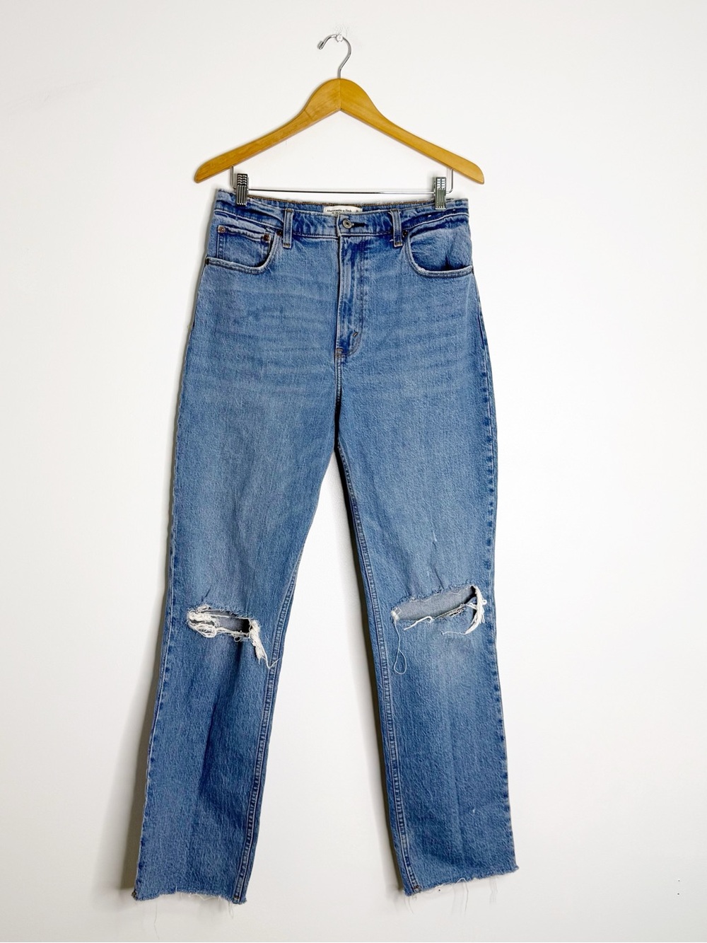 Abercrombie & Fitch 90s Straight Jeans Size 30/10 Long Ultra High Rise